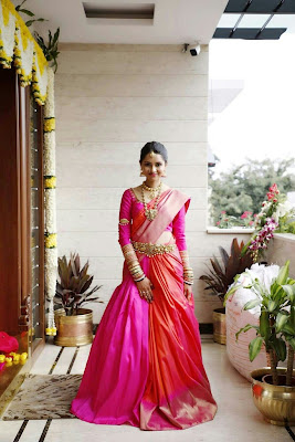 Engagement dress sales for hindu bride